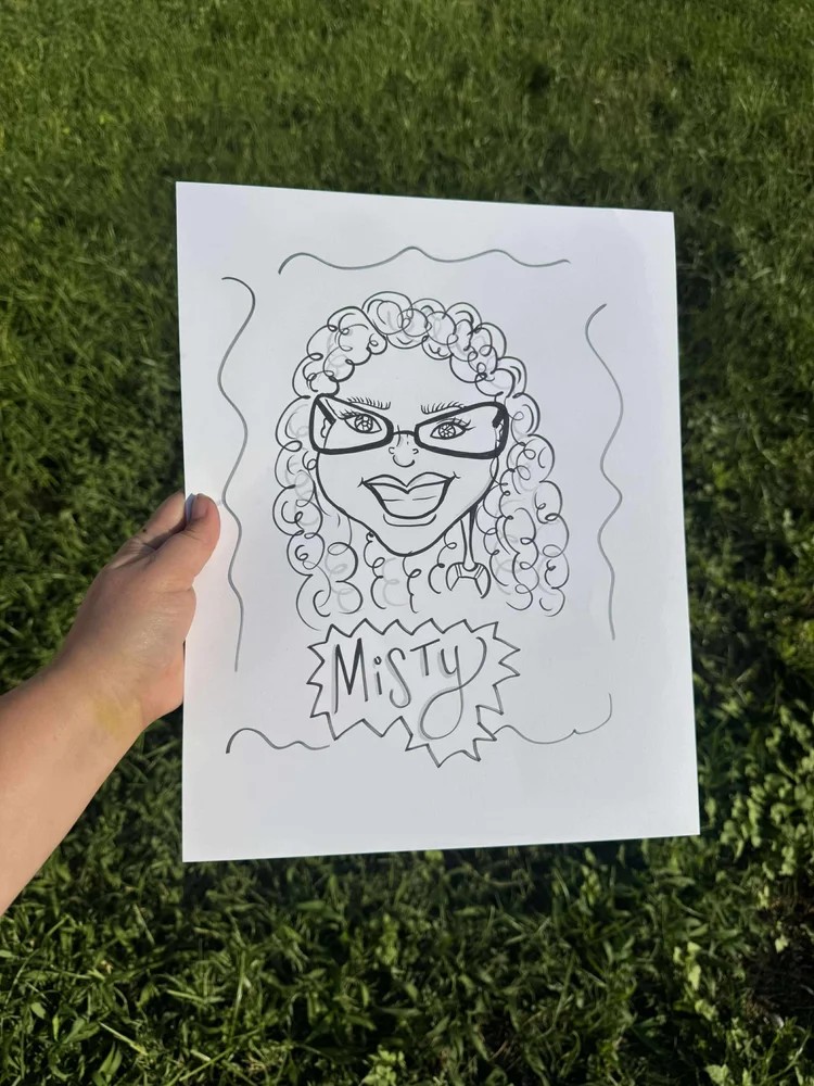 Caricature Artist Dallas Plano Texas - Live Party Entertainment Caricature Drawing for Birthday Parties Corporate Events